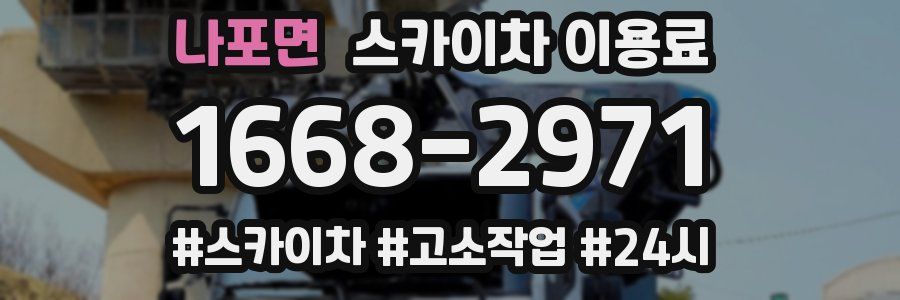 나포면 스카이차 이용료