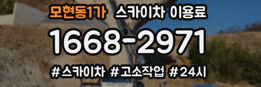 모현동1가 스카이차 이용료