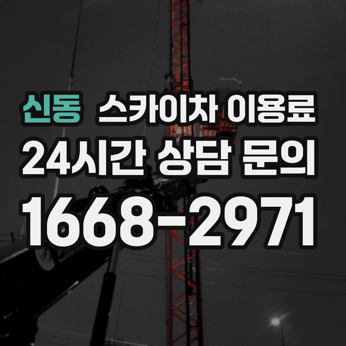 신동 스카이차 이용료