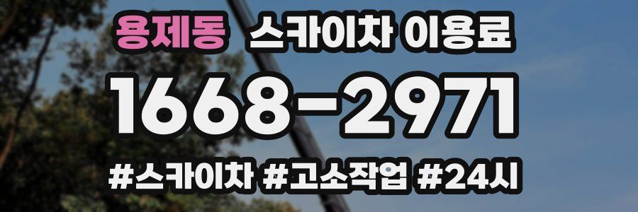 용제동 스카이차 이용료