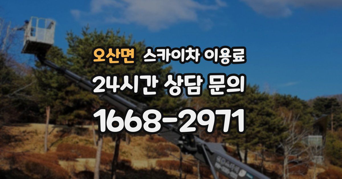 오산면 스카이차 이용료