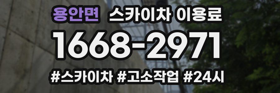 용안면 스카이차 이용료