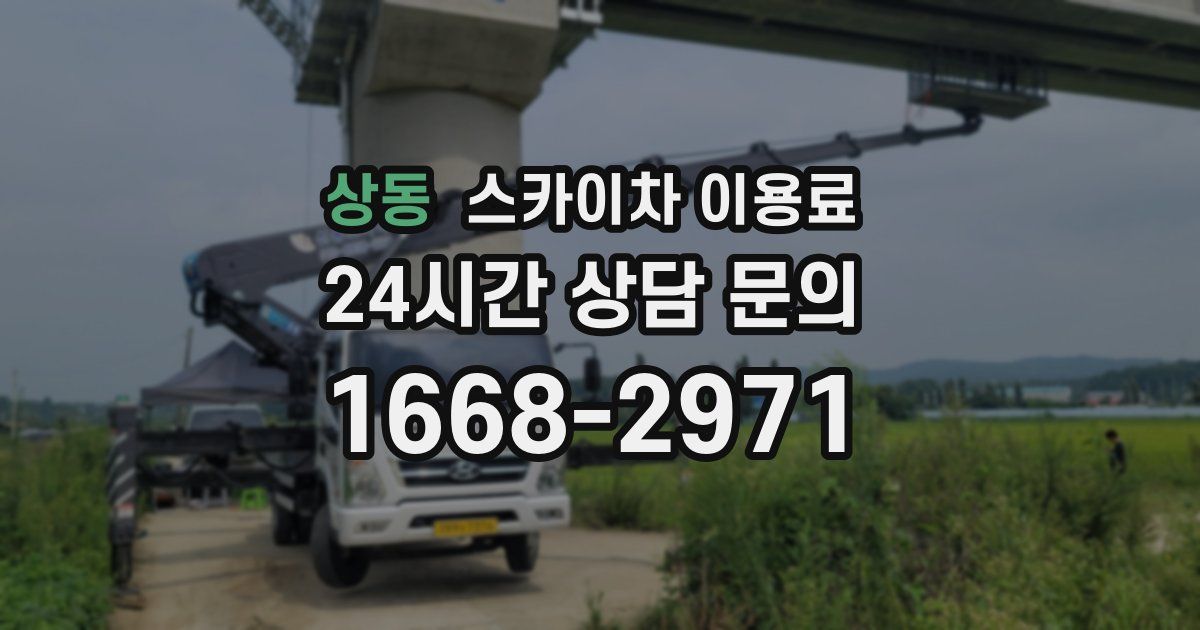 상동 스카이차 이용료