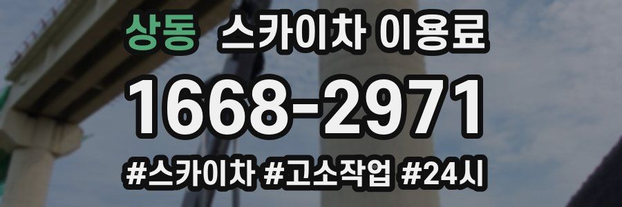 상동 스카이차 이용료