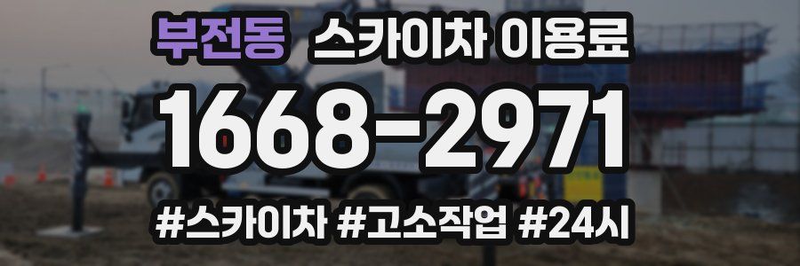 부전동 스카이차 이용료