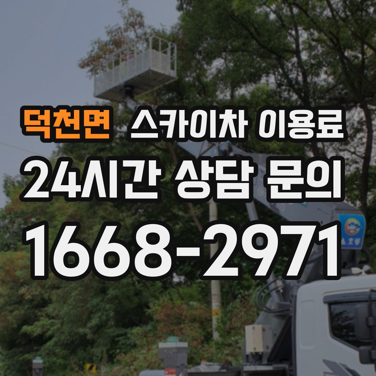덕천면 스카이차 이용료