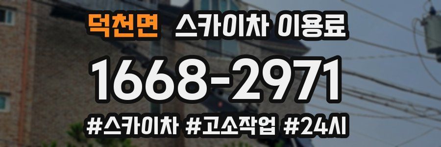 덕천면 스카이차 이용료