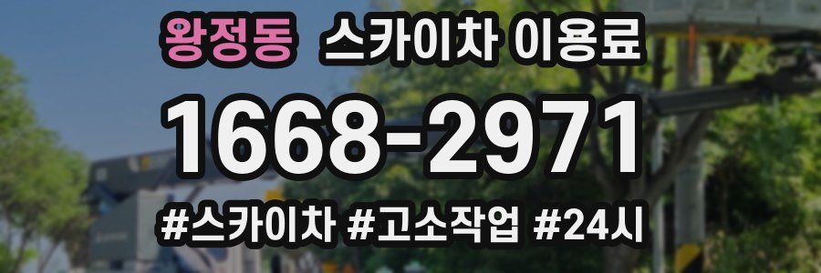 왕정동 스카이차 이용료