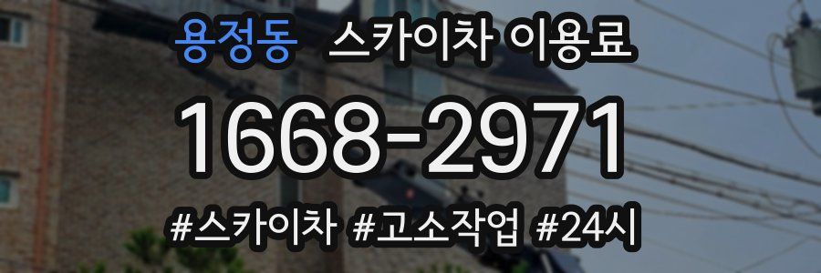 용정동 스카이차 이용료
