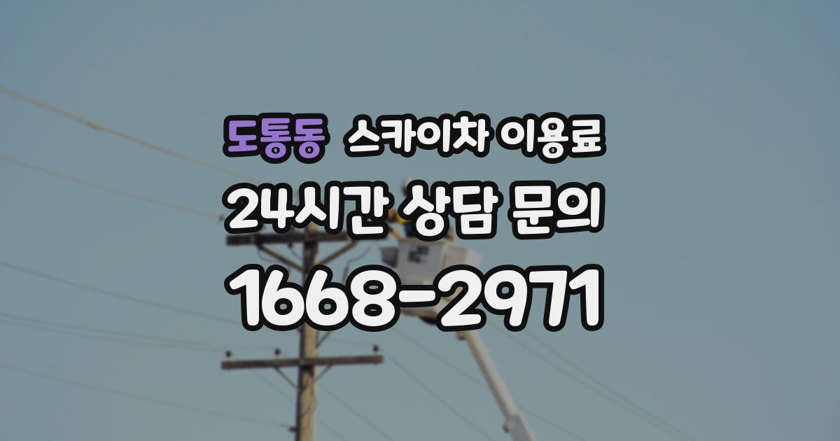 도통동 스카이차 이용료