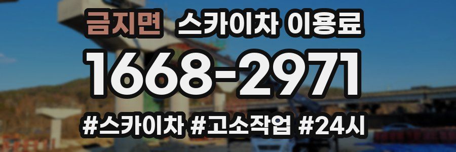금지면 스카이차 이용료