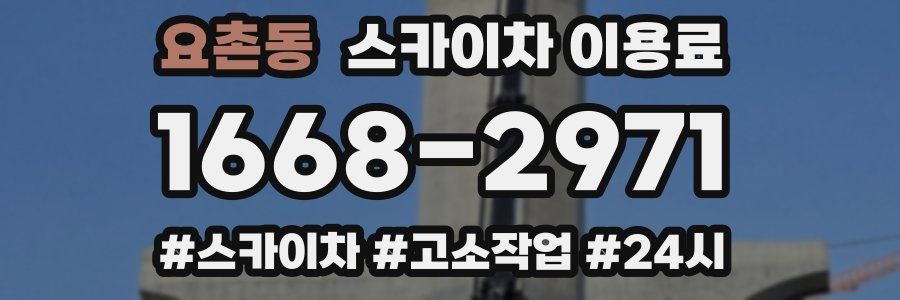 요촌동 스카이차 이용료