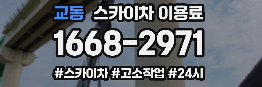 교동 스카이차 이용료