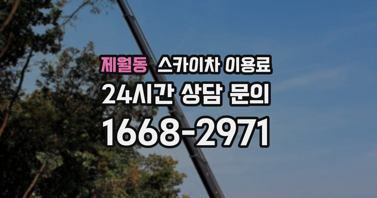 제월동 스카이차 이용료