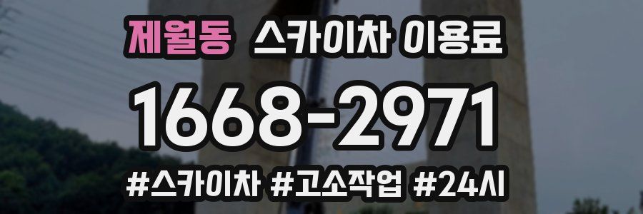 제월동 스카이차 이용료