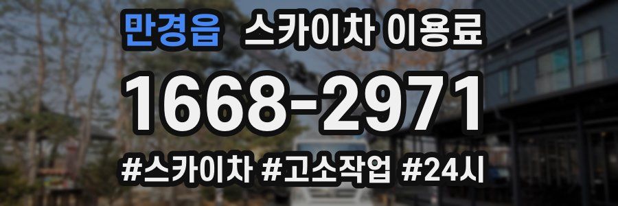 만경읍 스카이차 이용료