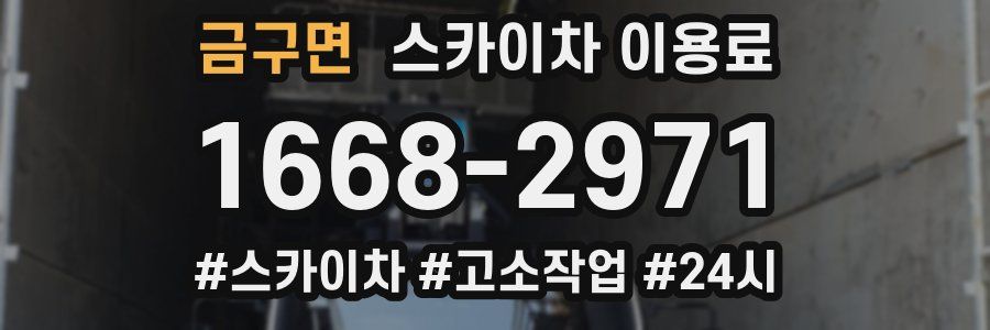 금구면 스카이차 이용료