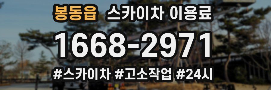 봉동읍 스카이차 이용료