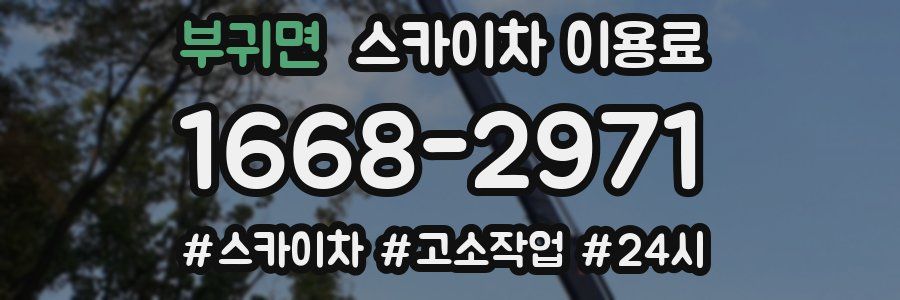 부귀면 스카이차 이용료