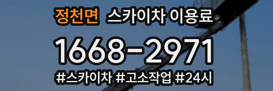 정천면 스카이차 이용료