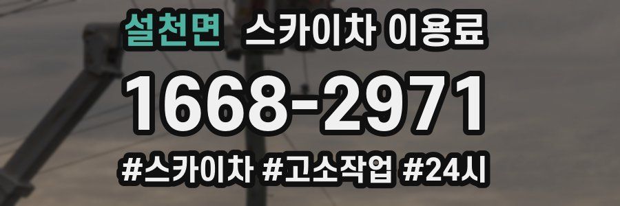 설천면 스카이차 이용료