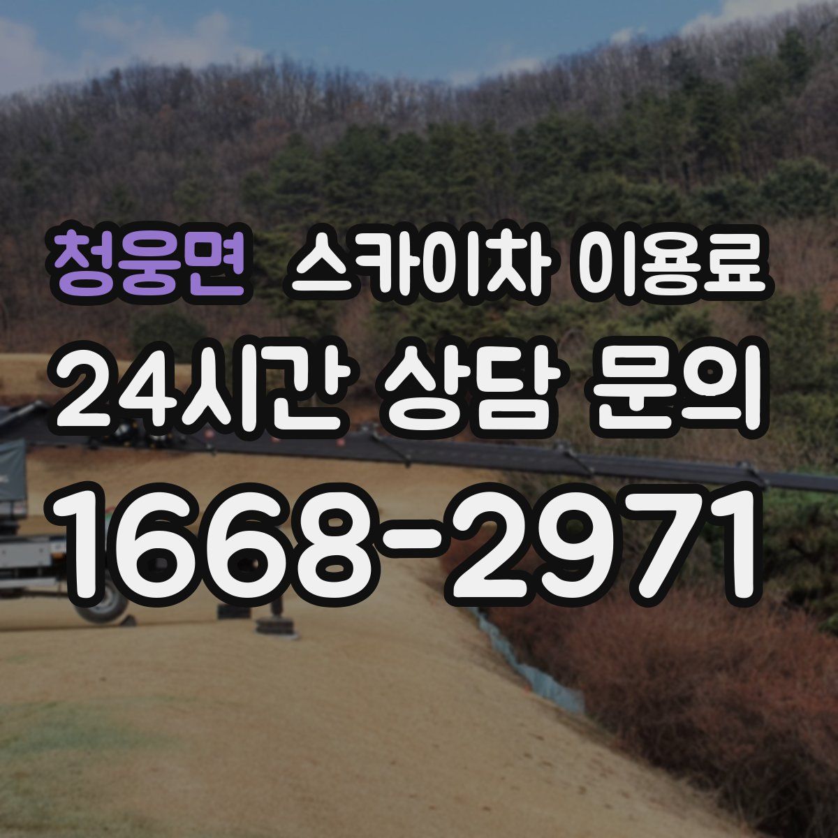 청웅면 스카이차 이용료
