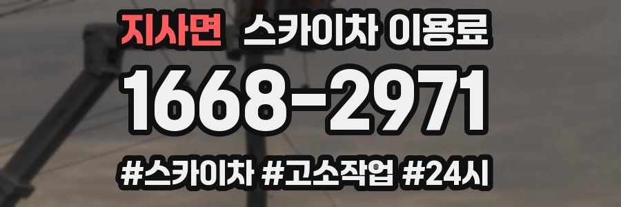 지사면 스카이차 이용료