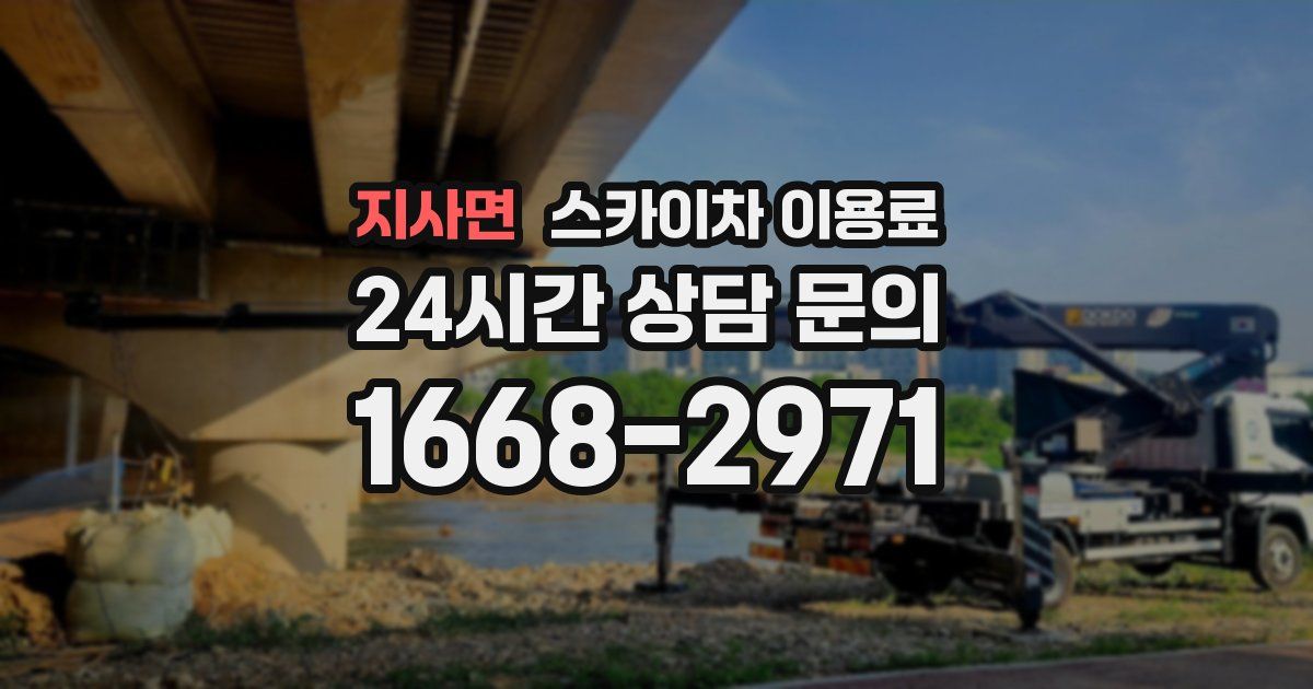 지사면 스카이차 이용료