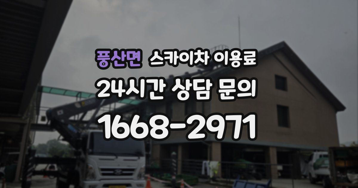 풍산면 스카이차 이용료