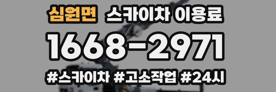 심원면 스카이차 이용료