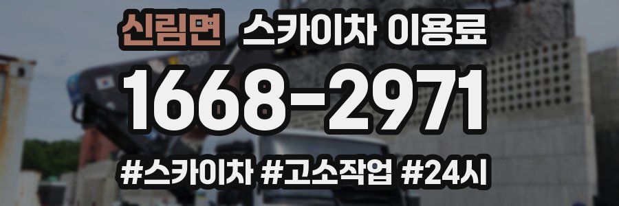 신림면 스카이차 이용료