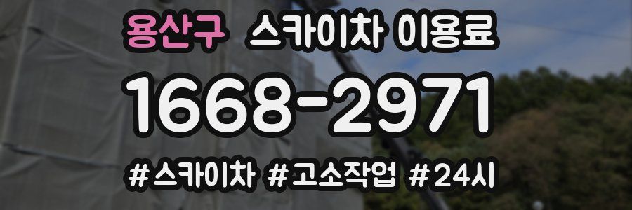 용산구 스카이차 이용료