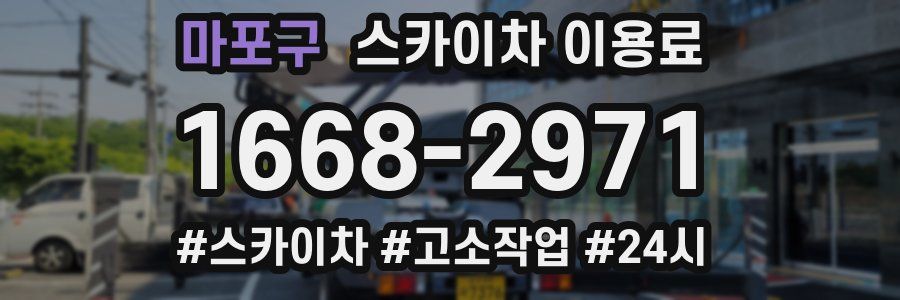 마포구 스카이차 이용료