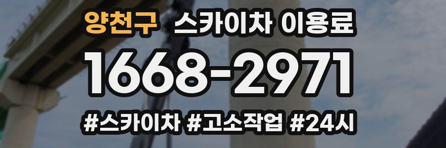 양천구 스카이차 이용료