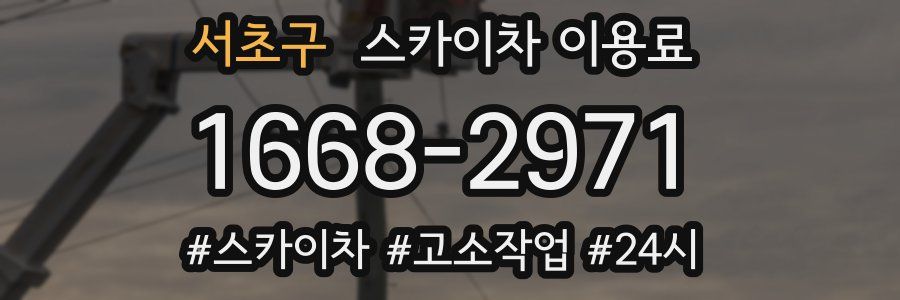 서초구 스카이차 이용료