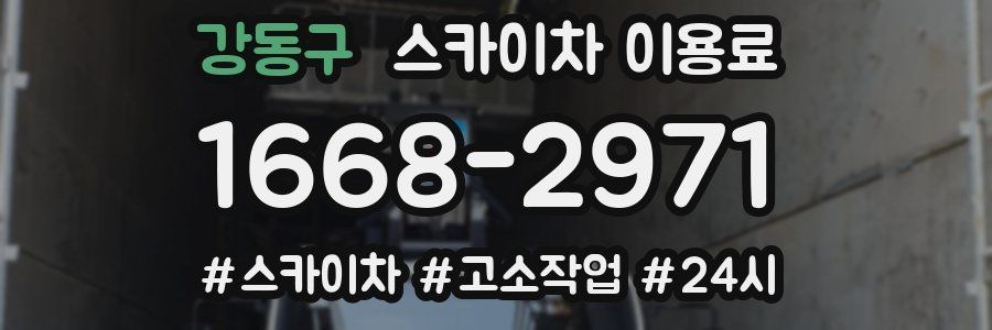 강동구 스카이차 이용료