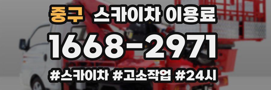 중구 스카이차 이용료