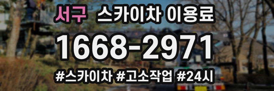 서구 스카이차 이용료