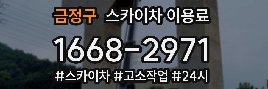 금정구 스카이차 이용료