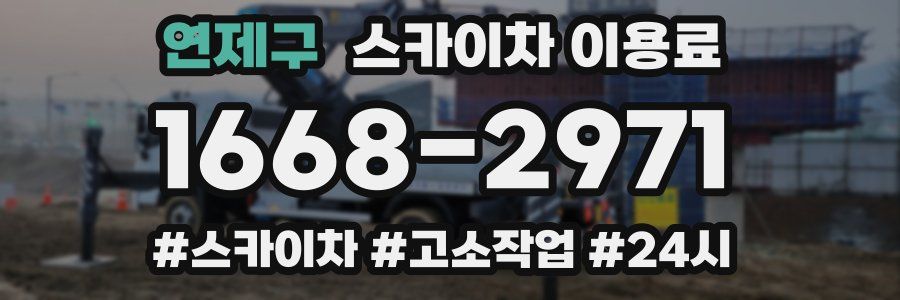 연제구 스카이차 이용료