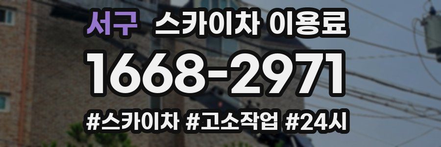 서구 스카이차 이용료