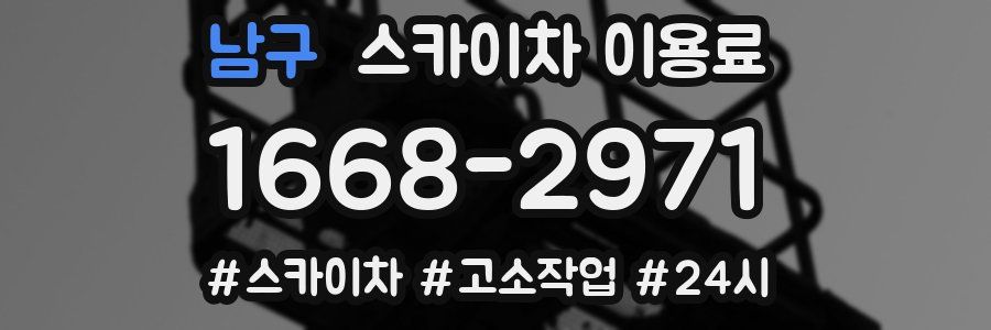 남구 스카이차 이용료