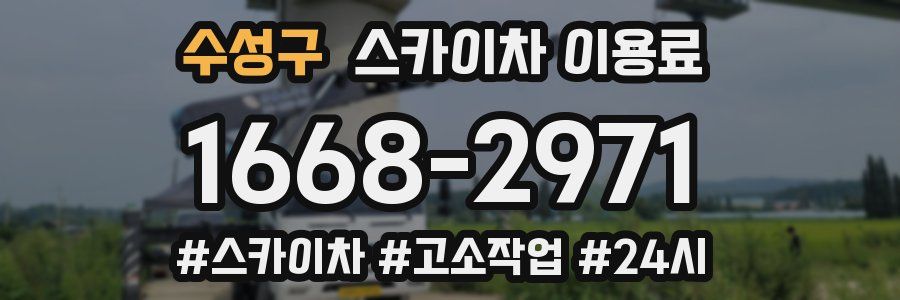 수성구 스카이차 이용료