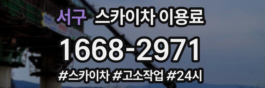 서구 스카이차 이용료