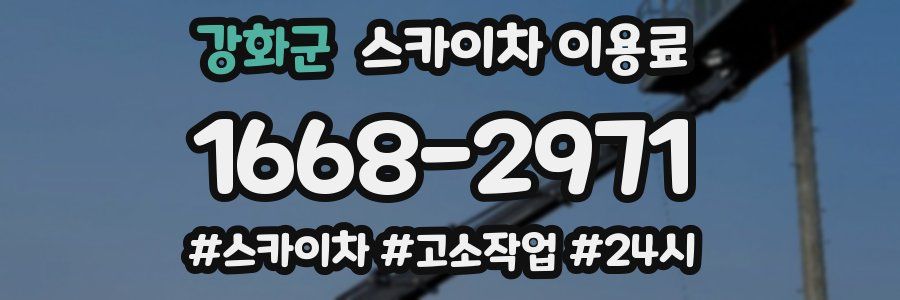 강화군 스카이차 이용료