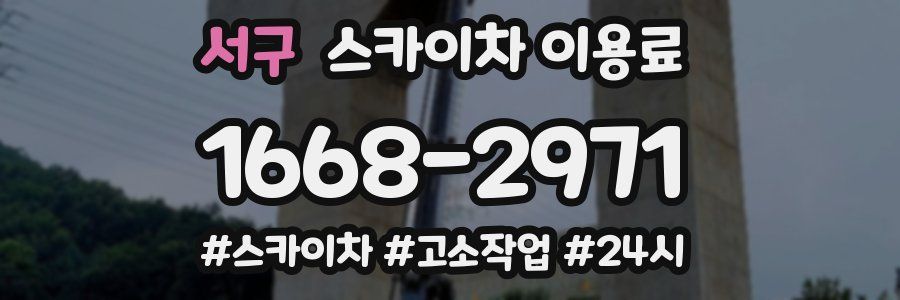 서구 스카이차 이용료