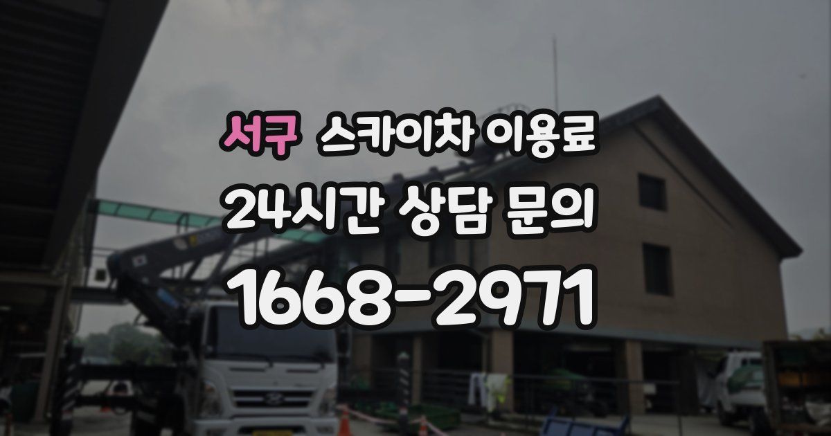 서구 스카이차 이용료