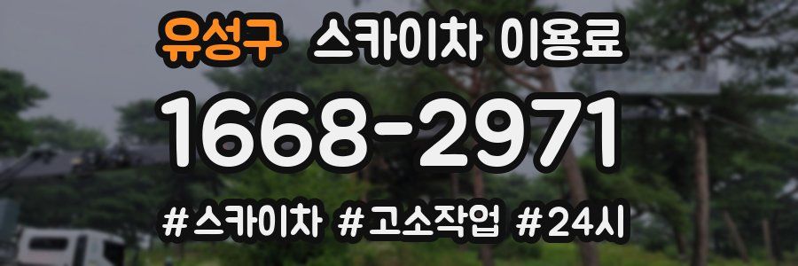 유성구 스카이차 이용료
