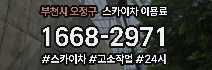 부천시 오정구 스카이차 이용료