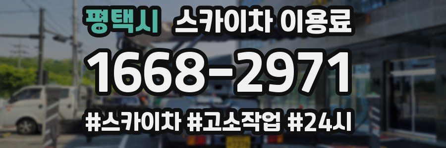 평택시 스카이차 이용료